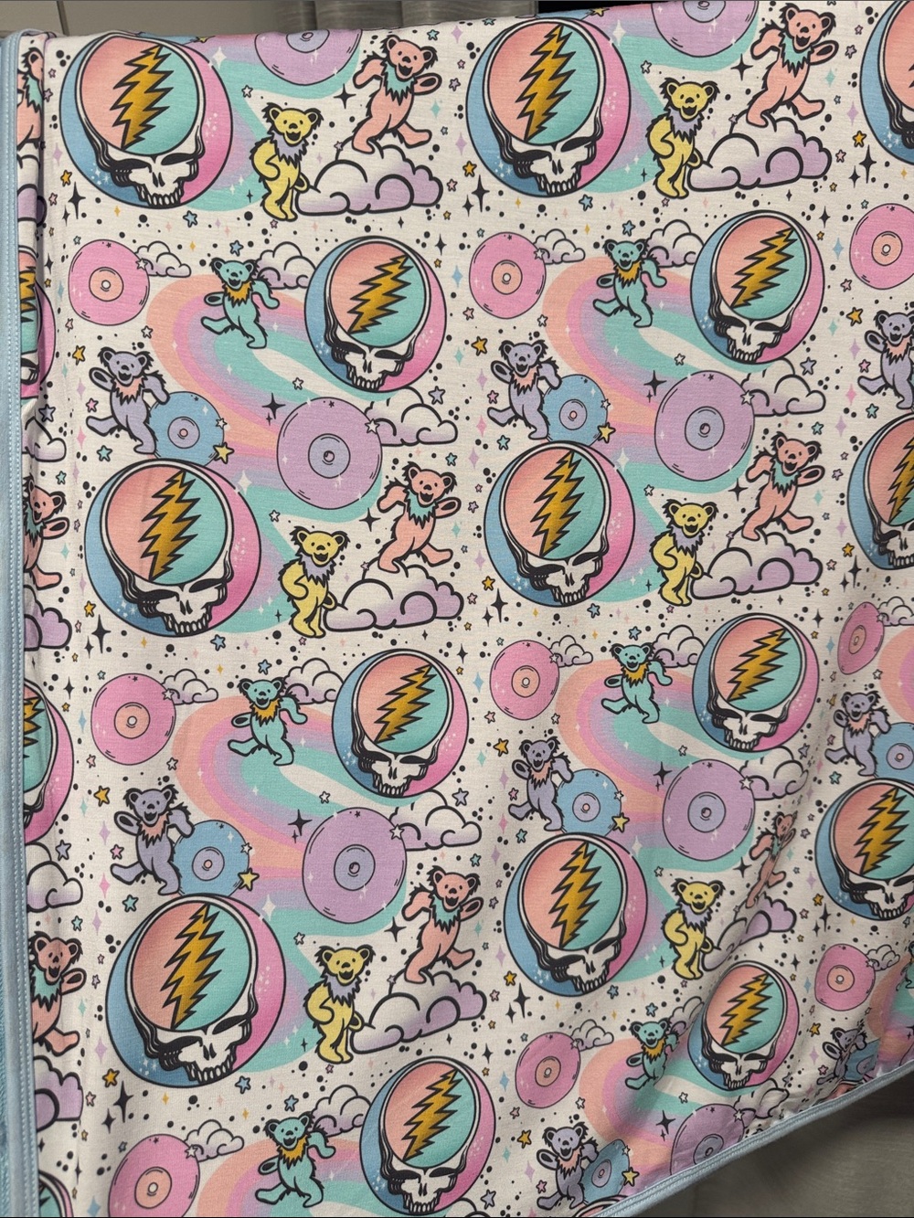 Grateful Dead’s Grateful Bears Bamboo 50x50 Blanket NIB